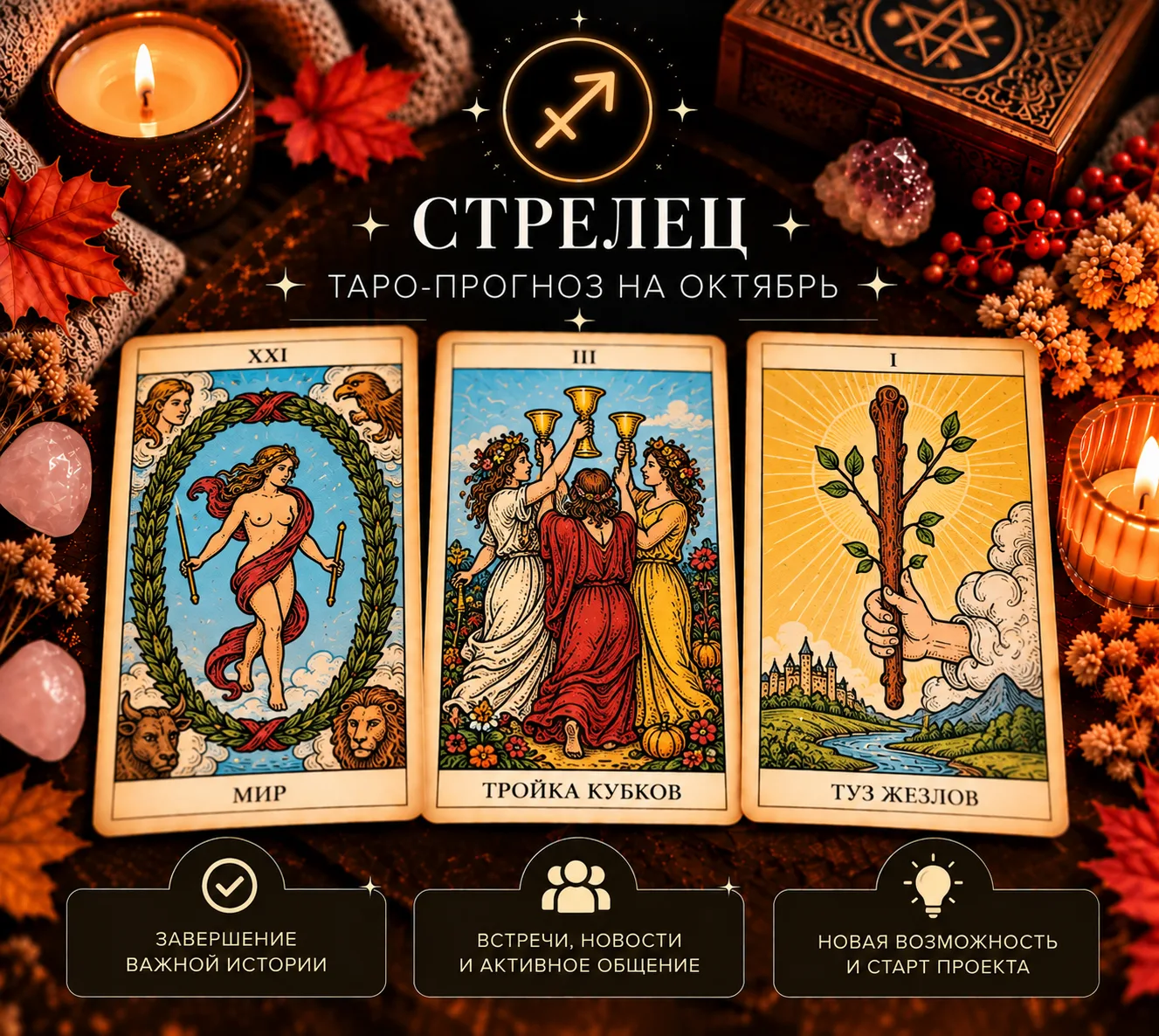 ♐ СТРЕЛЕЦ — что ждёт вас в октябре? 🔮