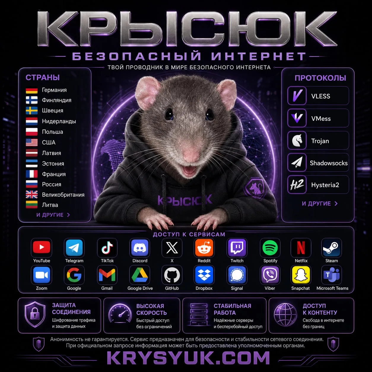 🐀 Проект КРЫСЮК — БЕЗОПАСНЫЙ ИНТЕРНЕТ БЕЗ СКАЗОК