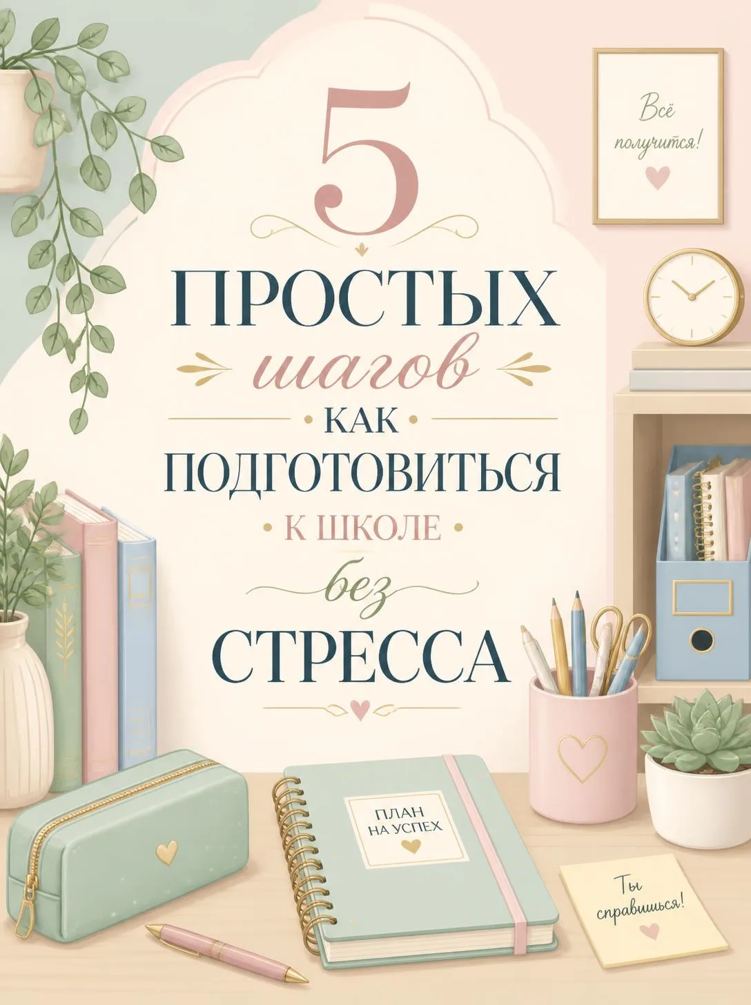 🎒 5 простых шагов, чтобы подготовиться к школе без стресса