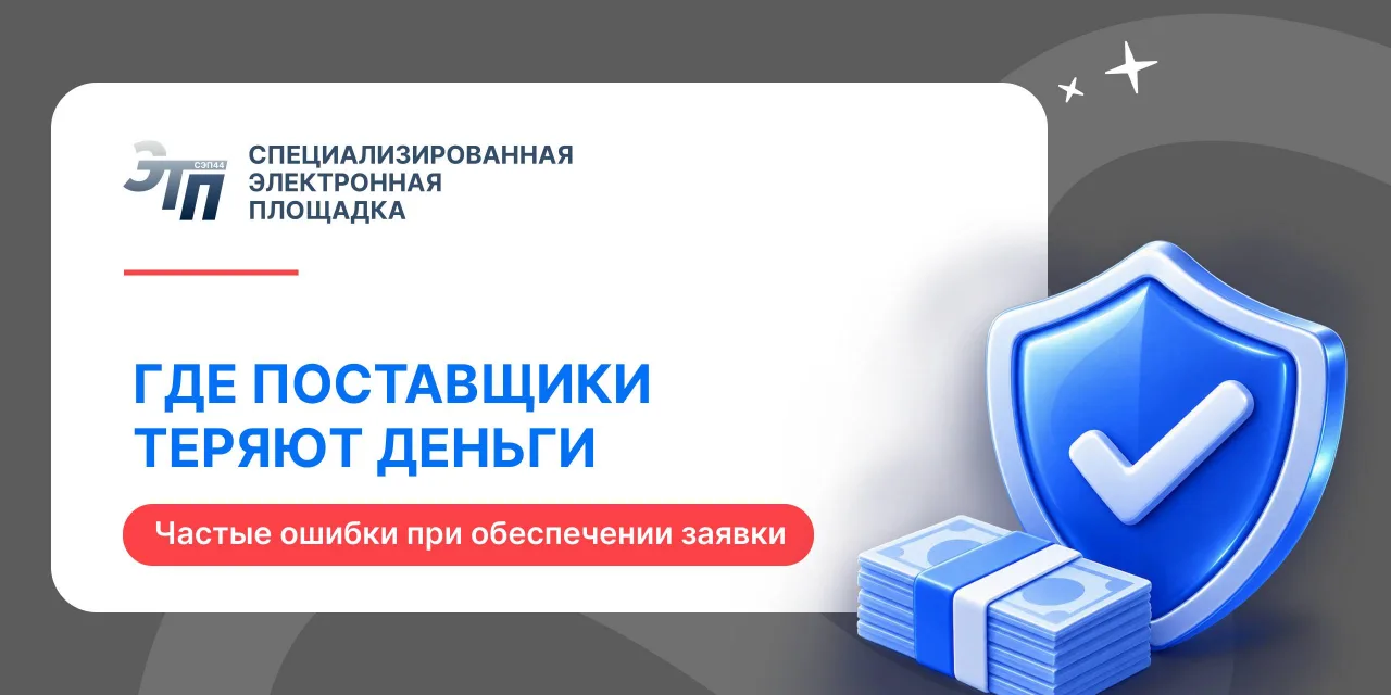 💰Как поставщику не потерять обеспечение заявки: частые ошибки в ЕИС и на ЭТП