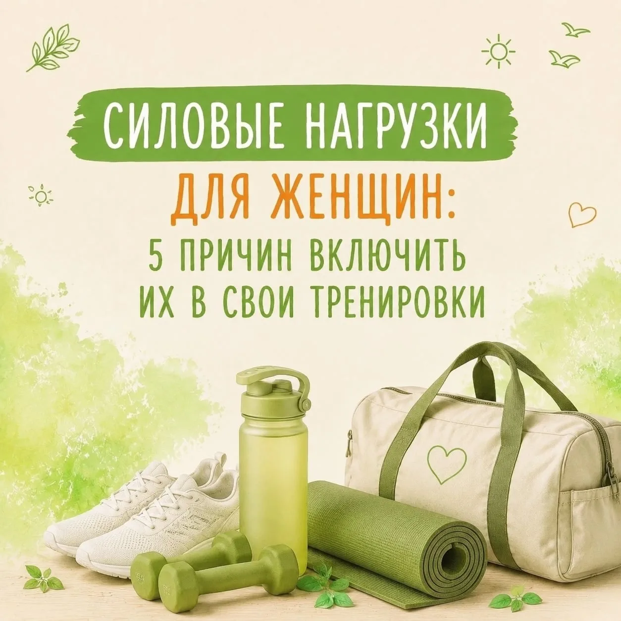 💪Силовые нагрузки для женщин: 5 причин включить их в свои тренировки