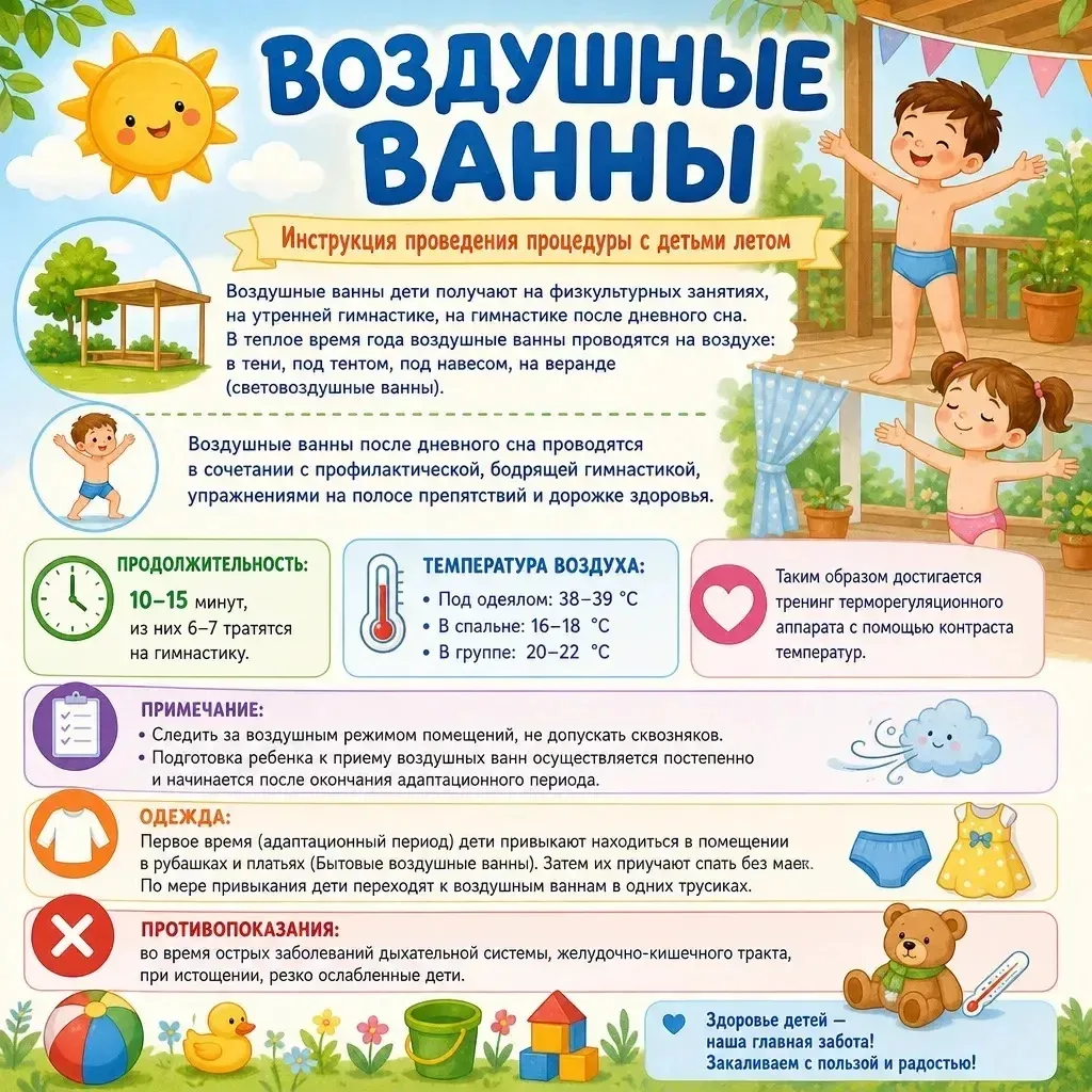 🌬️ВОЗДУШНЫЕ ВАННЫ: ПОЛЬЗА ДЛЯ ЗДОРОВЬЯ ВАШИХ МАЛЫШЕЙ 🌞