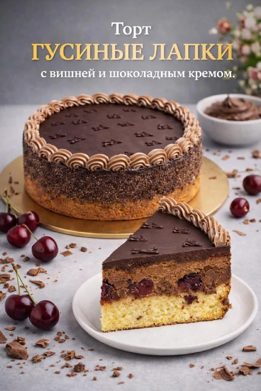 ЭТО ТОТ САМЫЙ ЗНАМЕНИТЫЙ ТОРТ “ГУСИНЫЕ ЛАПКИ”, КОТОРЫЙ МНОГИЕ ПОМНЯТ С ДЕТСТВА 😍 СОЧНЫ...