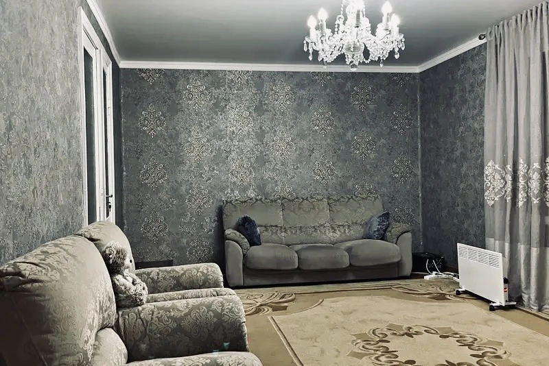 #ГАГРА ул. Абазгаа 55/1  Сдаётся 3- комнатная большая  квартира на втором этаже, под ключ, до 7 чело