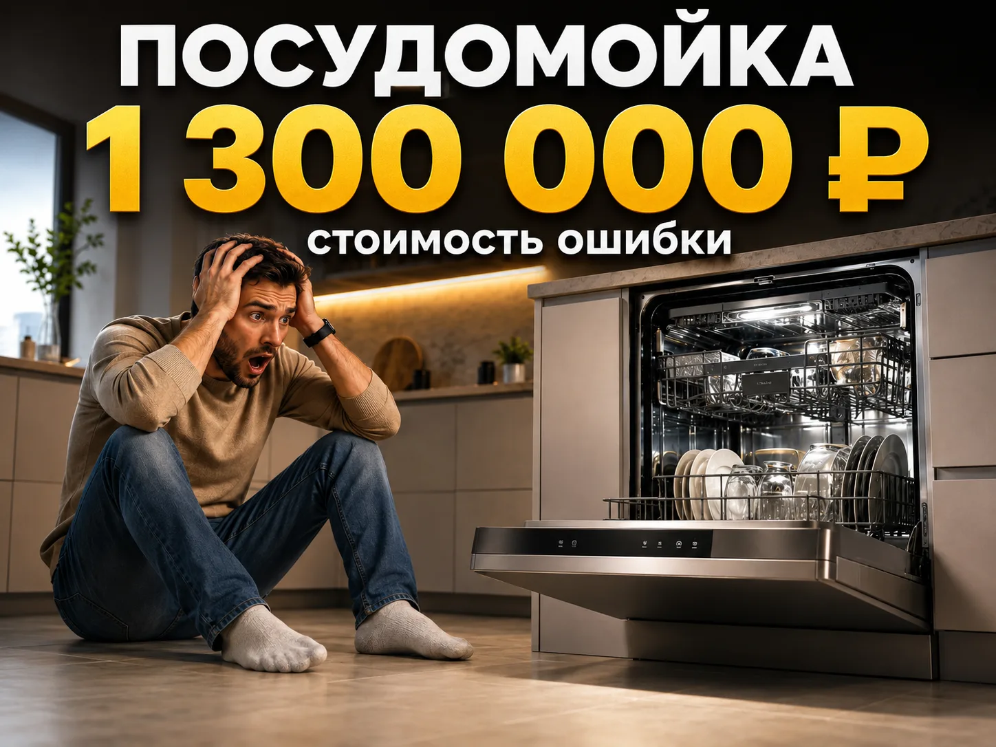 Посудомойка за 1,3 млн рублей