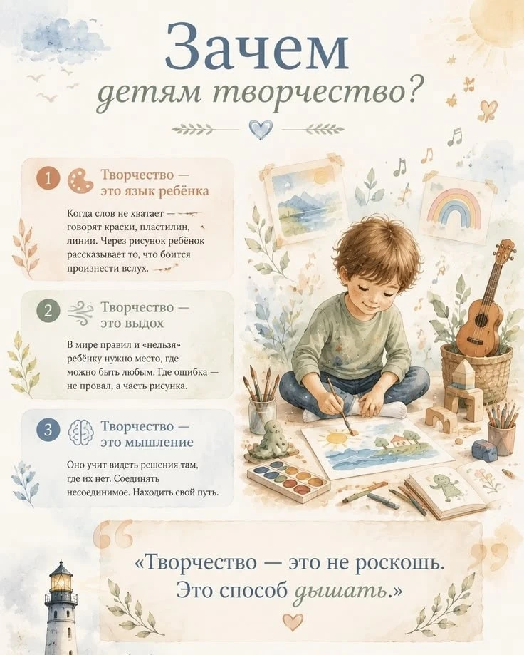 Зачем детям творчество?