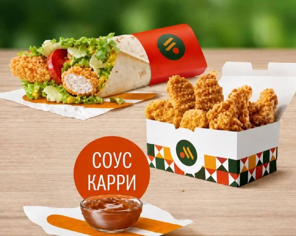 «Вкусно — и точка» запустила индийское меню, в которое вошли Чикен Карри ролл, индийские стрипсы, то