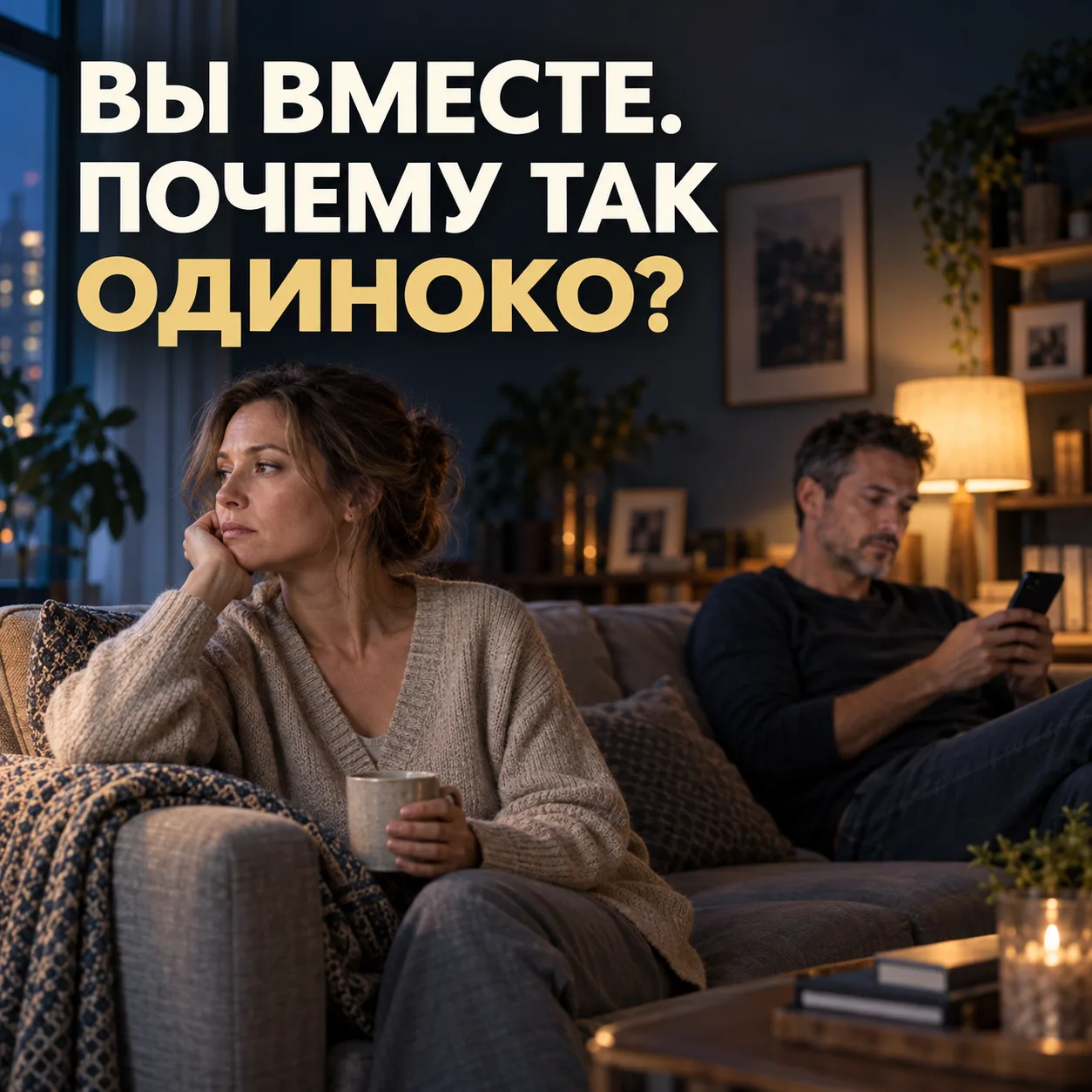 Вы живёте вместе. Почему вам всё равно одиноко?