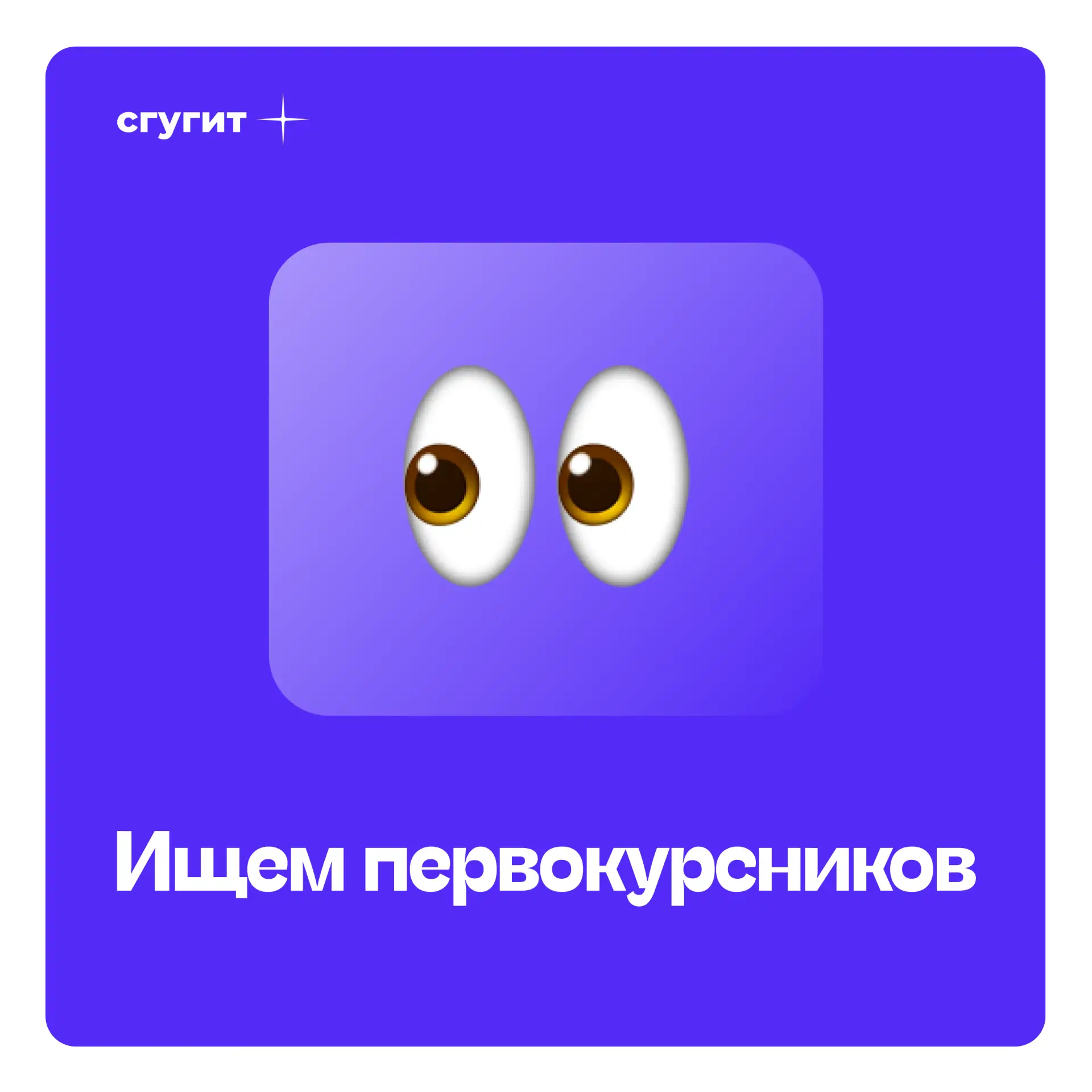 Первокурсники, мы вас ищем 👀