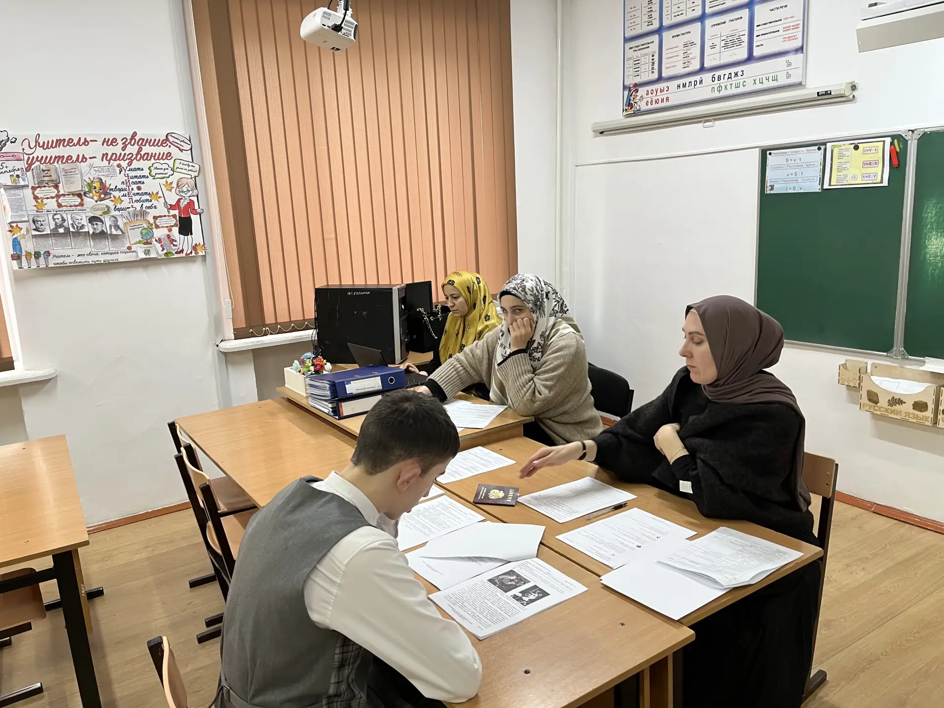 В МБОУ "СОШ №4 47" г. Грозного состоялось итоговое собеседование в 9-х классах. Итоговое собеседован