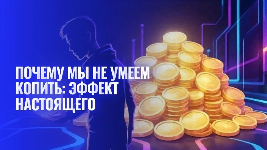 Почему мы не умеем копить: эффект настоящего