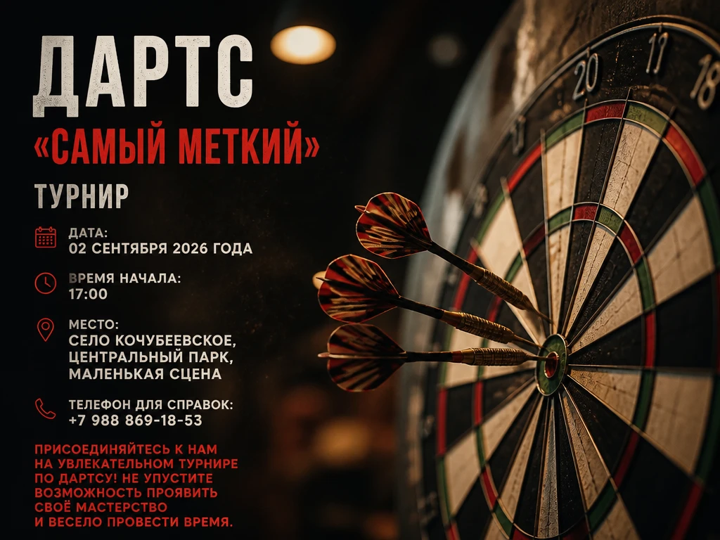Игра в ДАРТС! Ждем всех желающих!