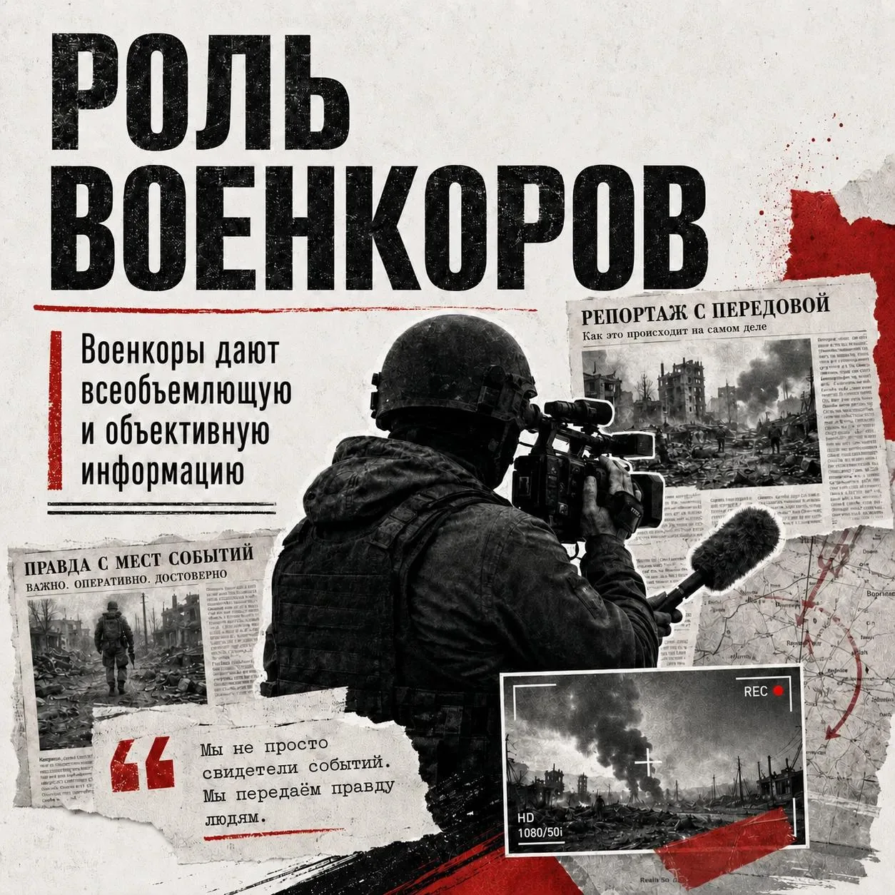 🇷🇺 Военкоры и информационная картина событий.

В интервью президента отдельно отмечена работа воен