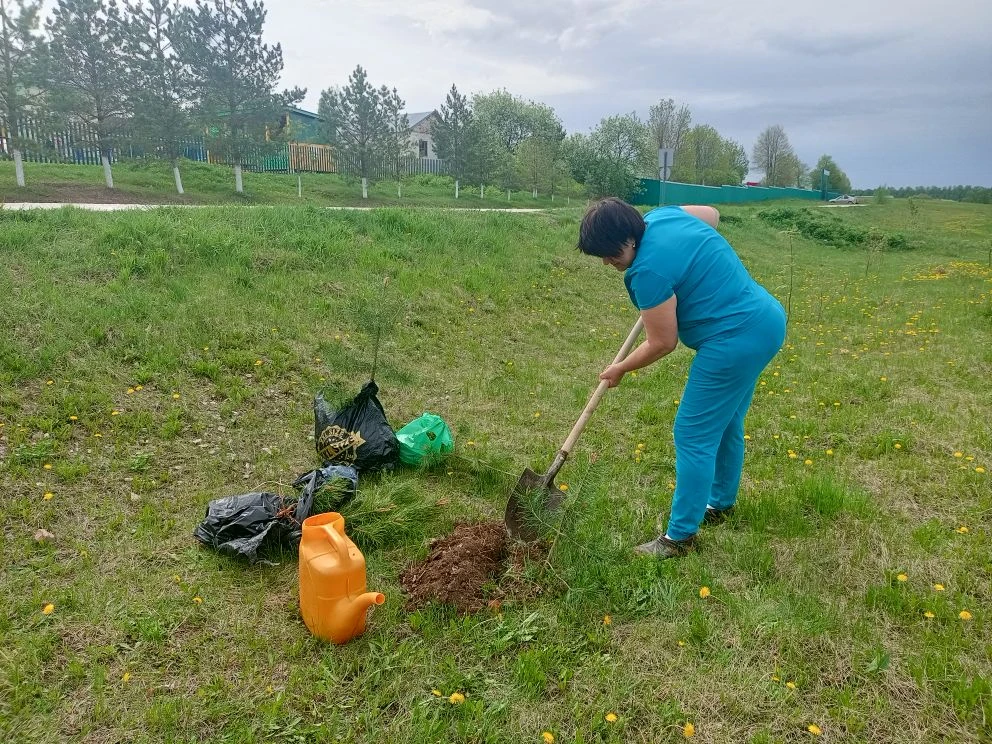 14 май - Урман утырту көне (День посадки леса). Әлеге чарага Казанбаш балалар бакчасы д...