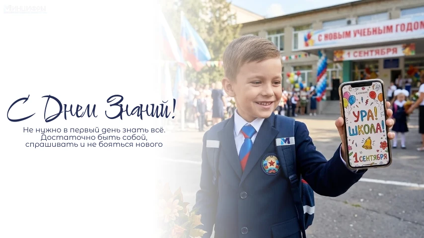 📚 С Днём знаний! Вперёд к новым открытиям вместе с Минцифры ЛНР!