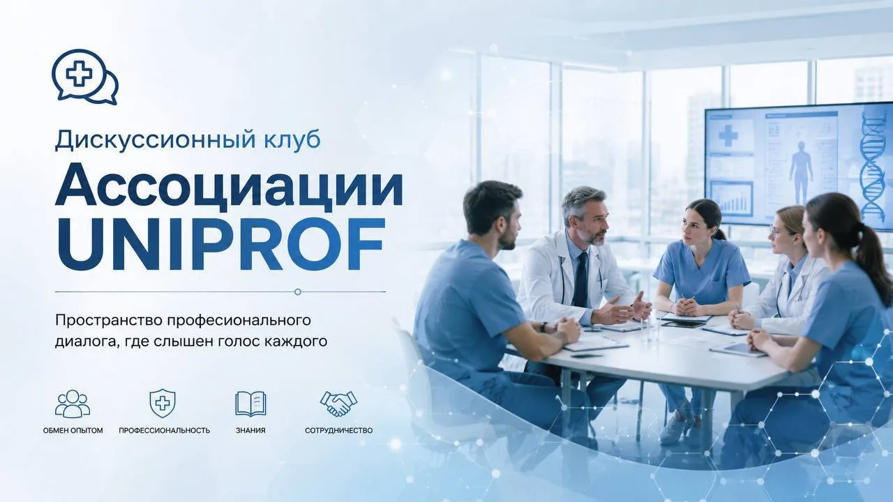 🔥 ОТКРЫТ ДИСКУССИОННЫЙ КЛУБ АССОЦИАЦИИ ВРАЧЕЙ UNIPROF