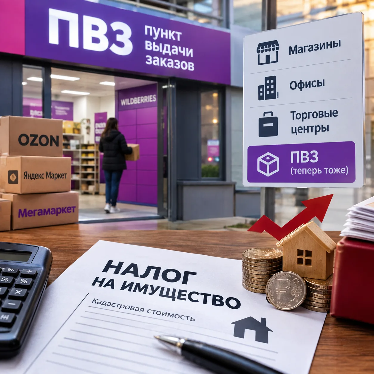 ⚡️Пункты выдачи заказов (ПВЗ) маркетплейсов будут облагаться налогом на имущество так ж...