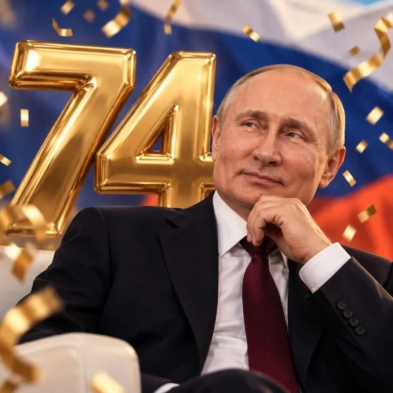 7 октября 2026 года Владимиру Путину исполняется 74 года