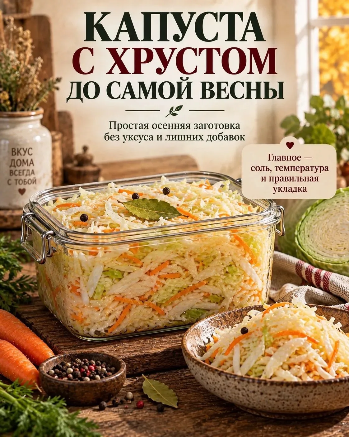 🥬Капуста с хрустом до самой весны