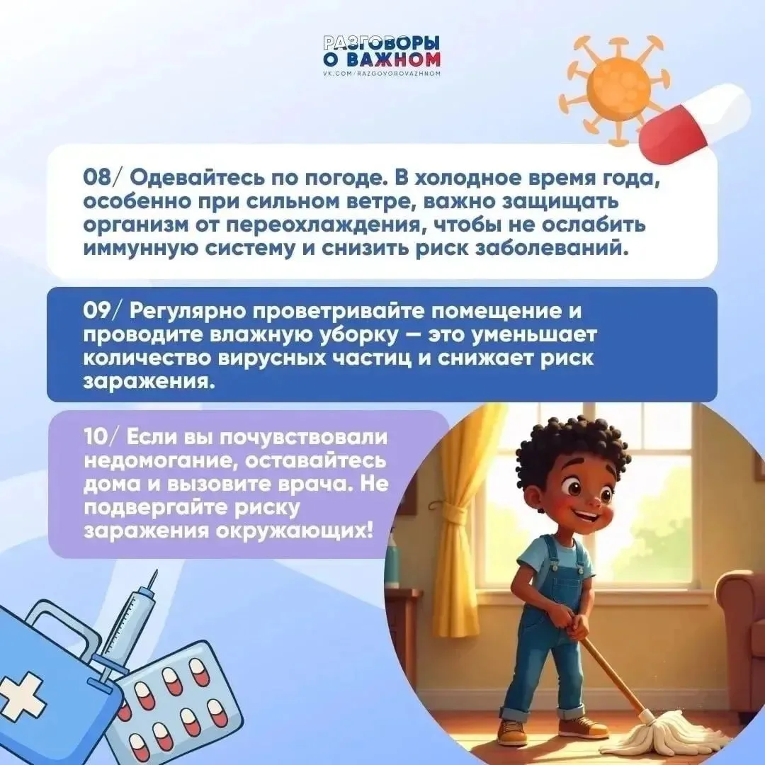 Профилактика гриппа и ОРВИ ⚡️✨😷