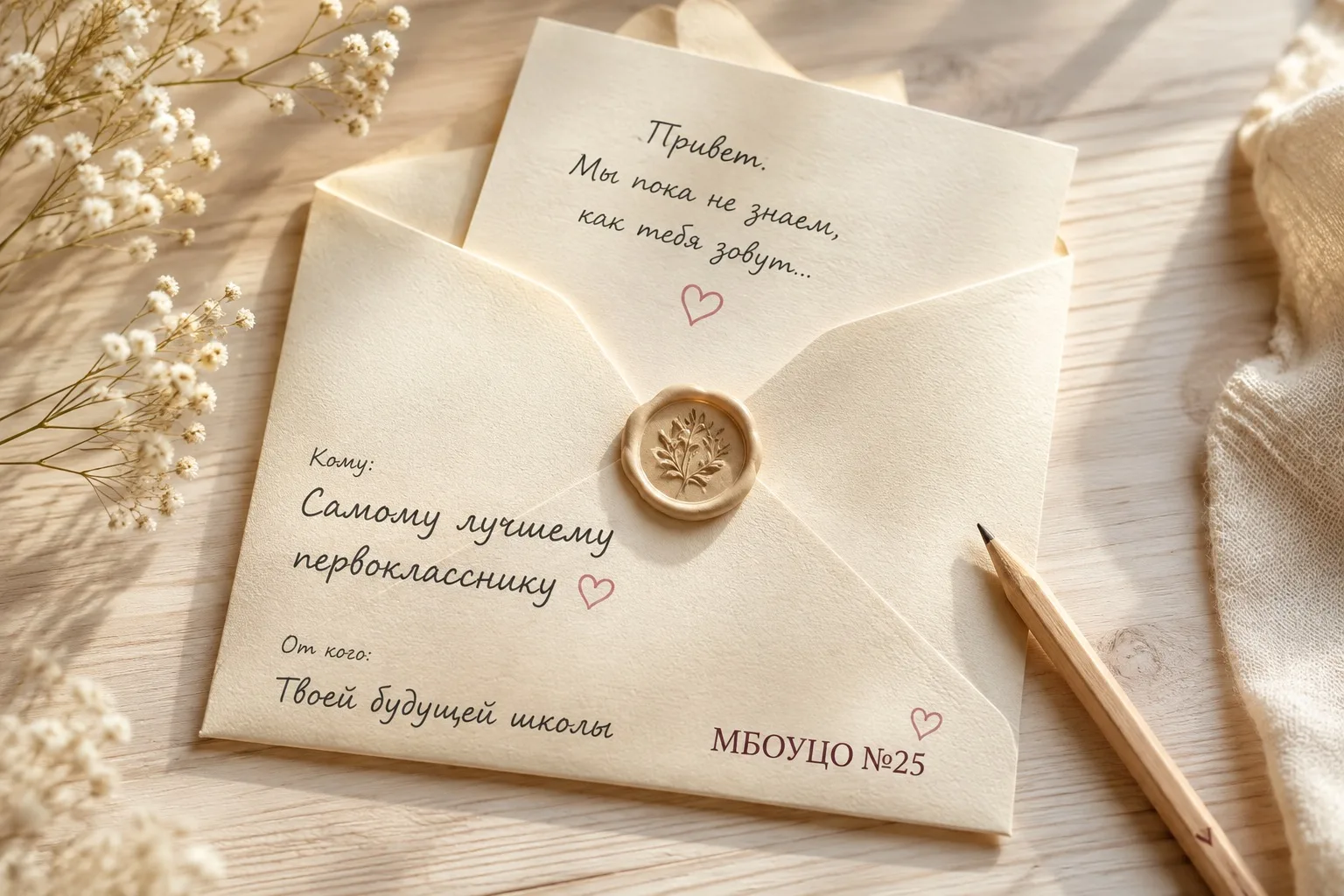 💌 Письмо первокласснику, которого мы пока не знаем