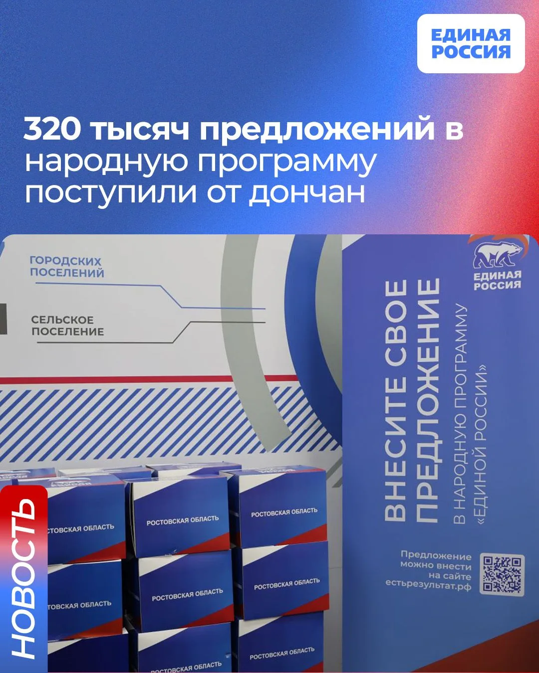 ✅ Единая Россия приняла новую Народную программу - план работы до 2031 года