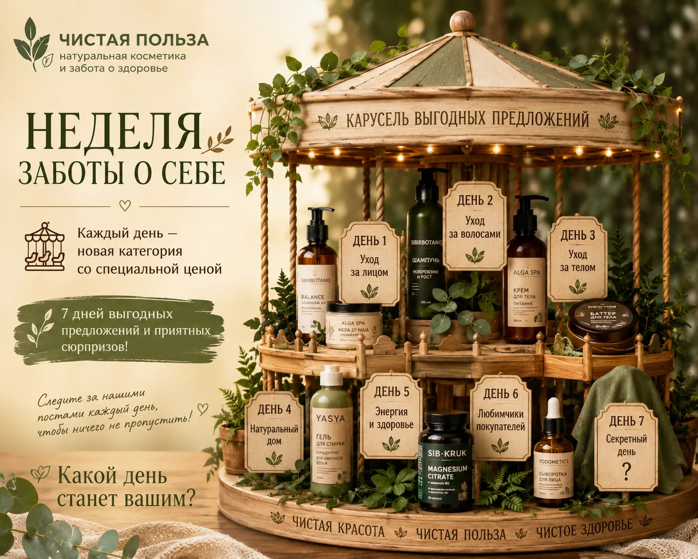 🎠 КАРУСЕЛЬ СКИДОК!

Иногда так хочется побаловать себя... Но ведь можно сделать это еще и выгодно. 