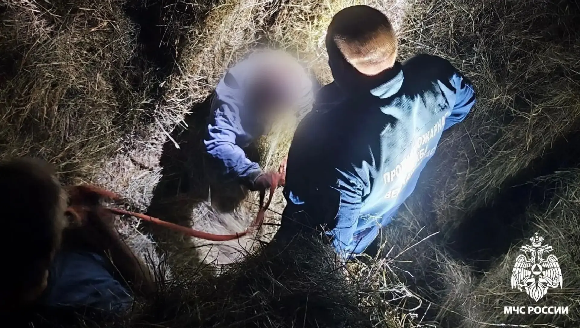 😳 В Тверской области мужчину спасали из сена