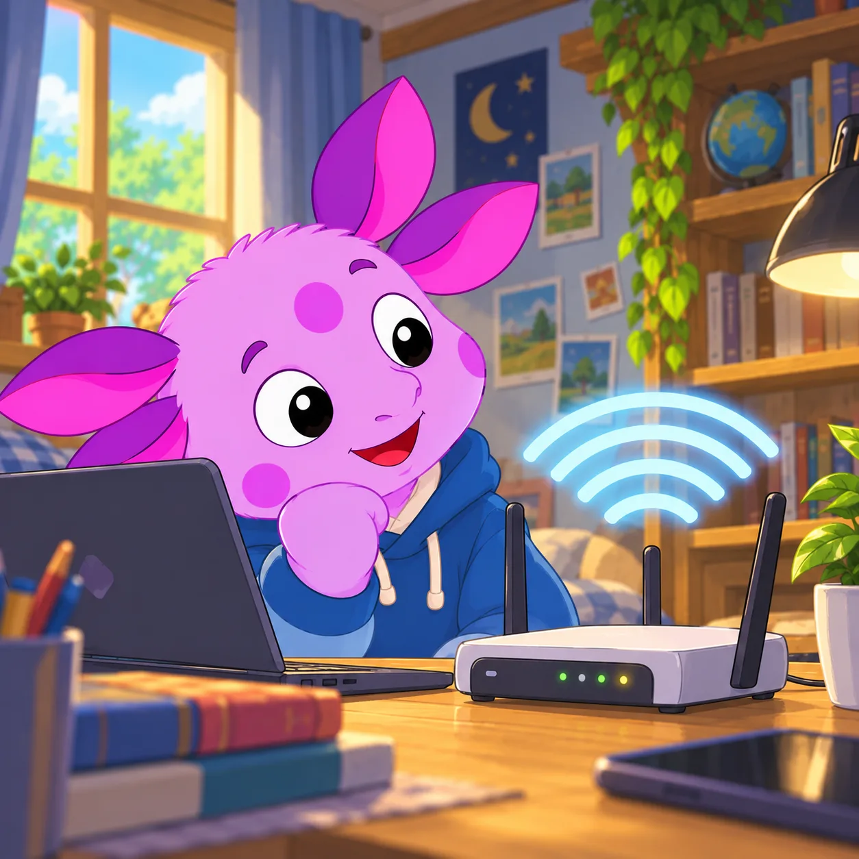 📶 Как Wi-Fi передаёт интернет без проводов?