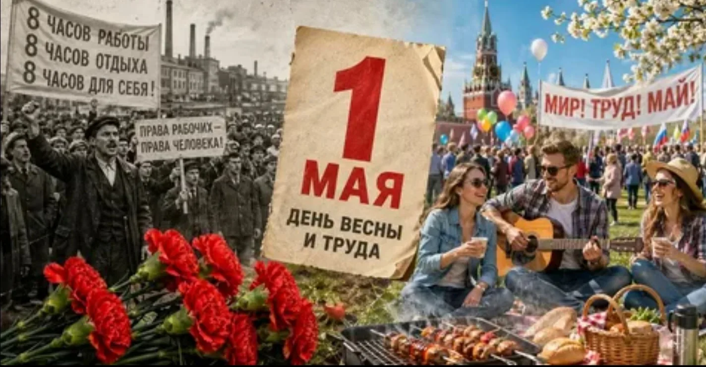 1 мая — праздник, связанный с темой труда, который в России с 1992 года называется Праз...