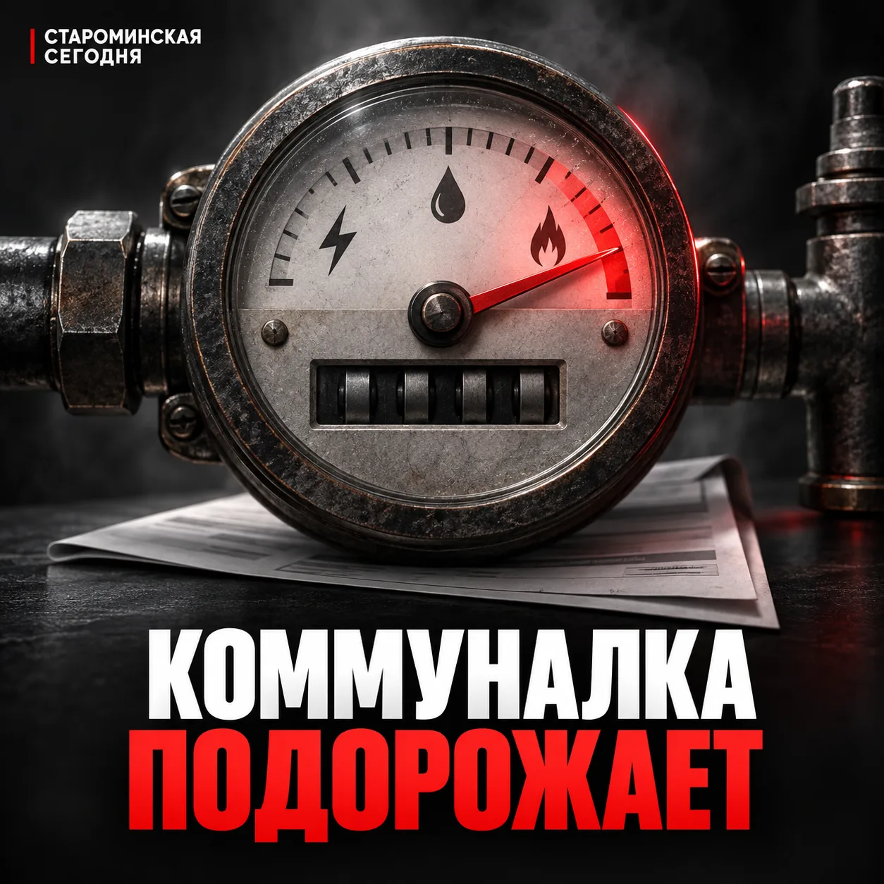 💸 С 1 октября в Староминском районе подорожает коммуналка