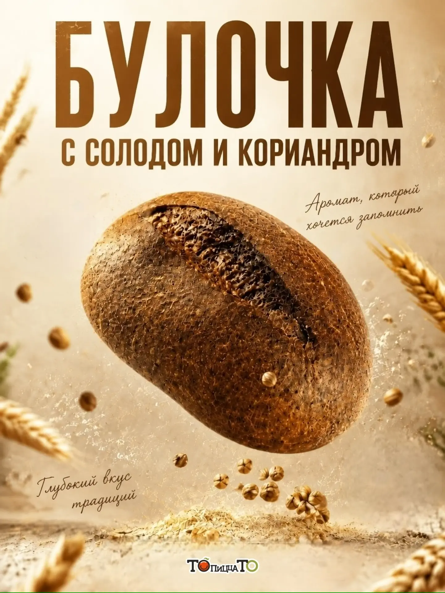 Отличное дополнение к вашему обеду – булочка с солодом и кориандром из «То-То» 🧡