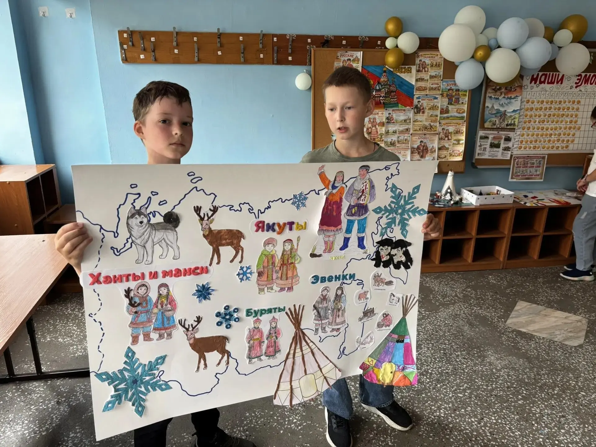 📍 Во вторник в лагере изучали культуру и традиции народов Севера. Ребята слушали легенды, сказки, о
