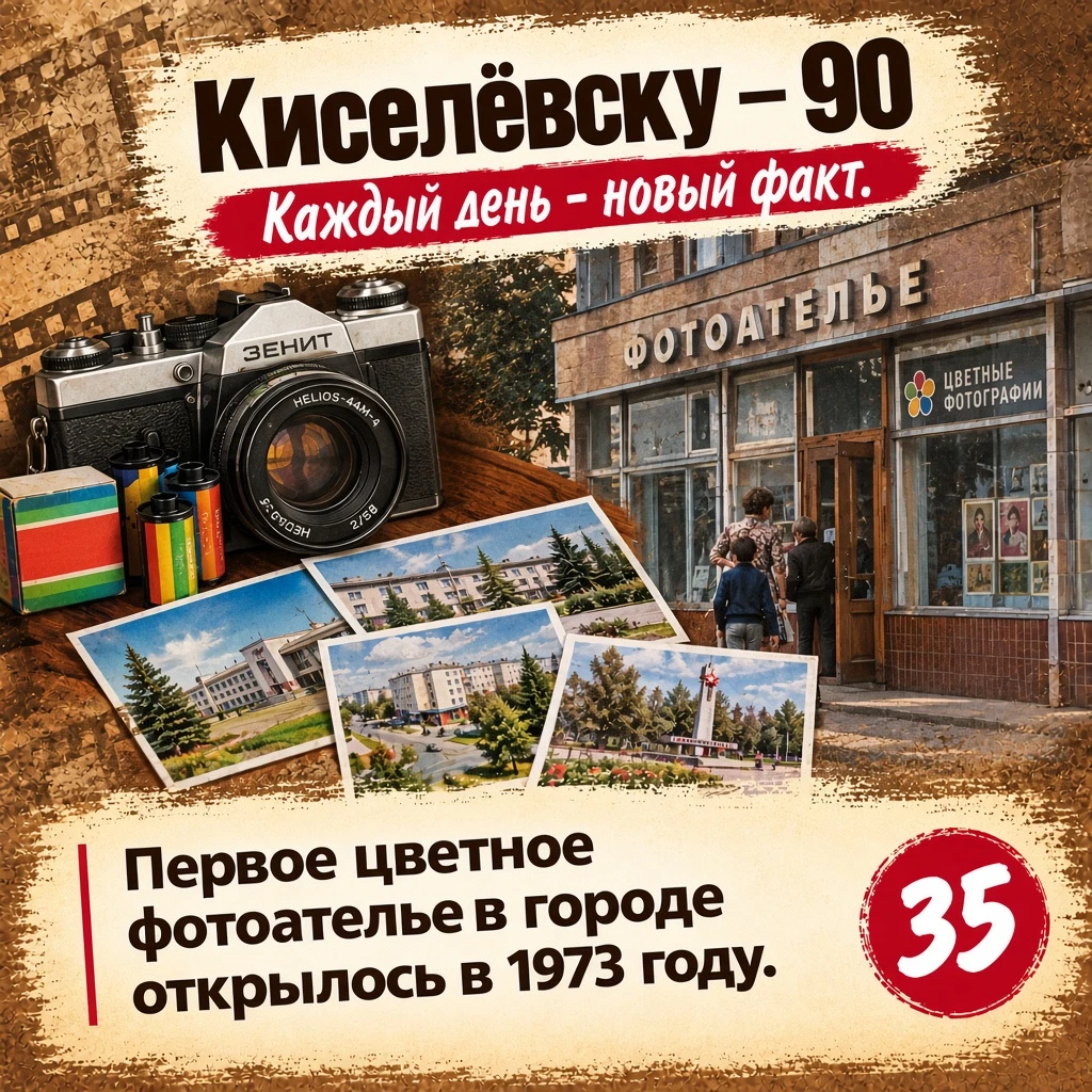 Факт №35: первое фотоателье, где горожане могли сделать цветные фотоснимки, открылось в...