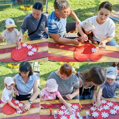 ❤️ «Сердечко семьи» в группе «Василёк»! ❤️
В День семьи, любви и верности наши малыши из группы «Вас