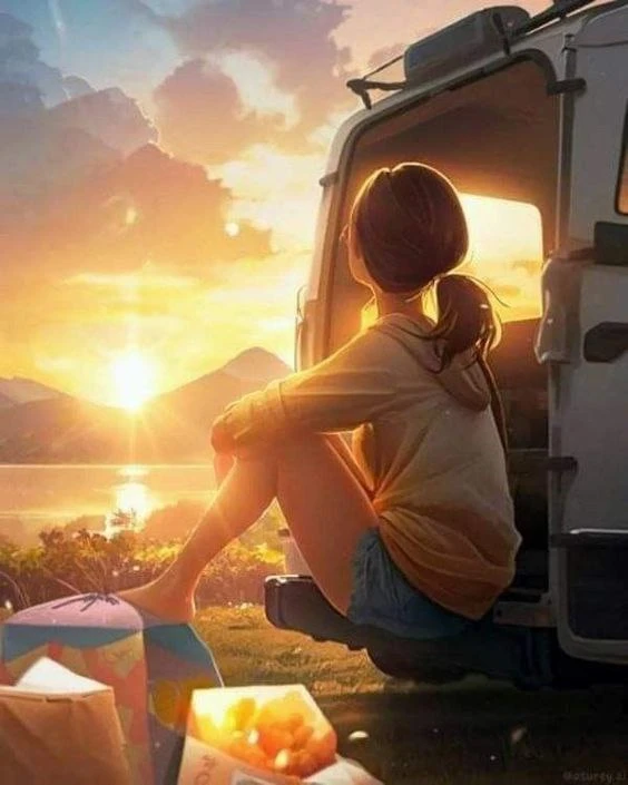 ✨✨✨
...Когда вечер охватывает мир теплом заходящего солнца, на сердце становится как-то особенно уют