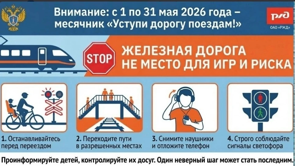 Основные правила безопасности на РЖД!