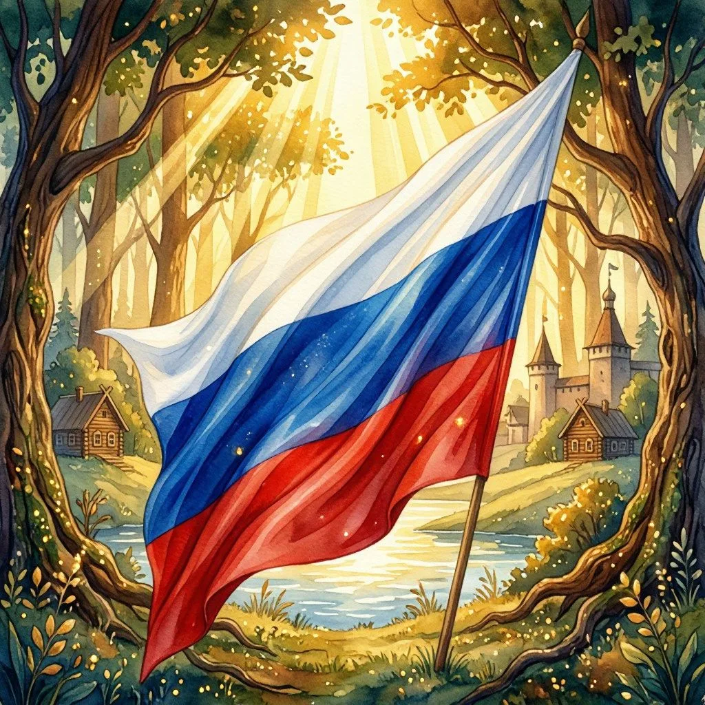 Сказка о том, как появился русский флаг
