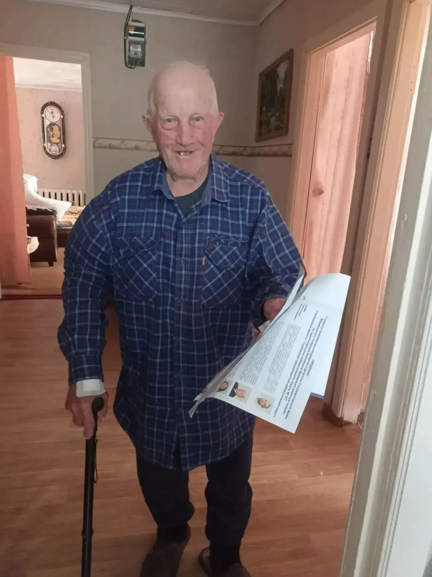 🔥100-летний участник Великой Отечественной войны из Бондарского округа проголосовал на...