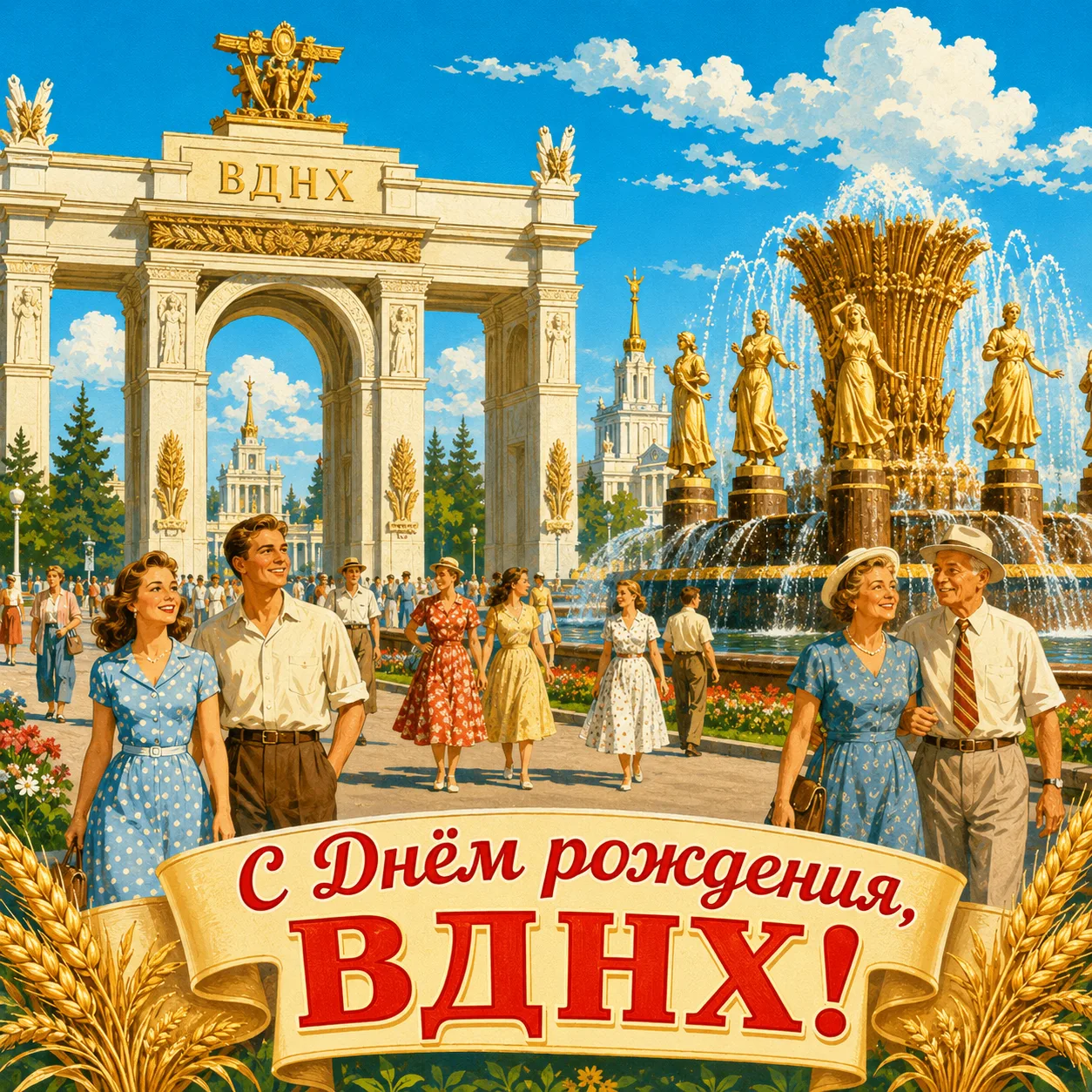 🎡 С Днём рождения ВДНХ, дорогие друзья!
16 июня 1939 года открылась одна из главных достопримечател