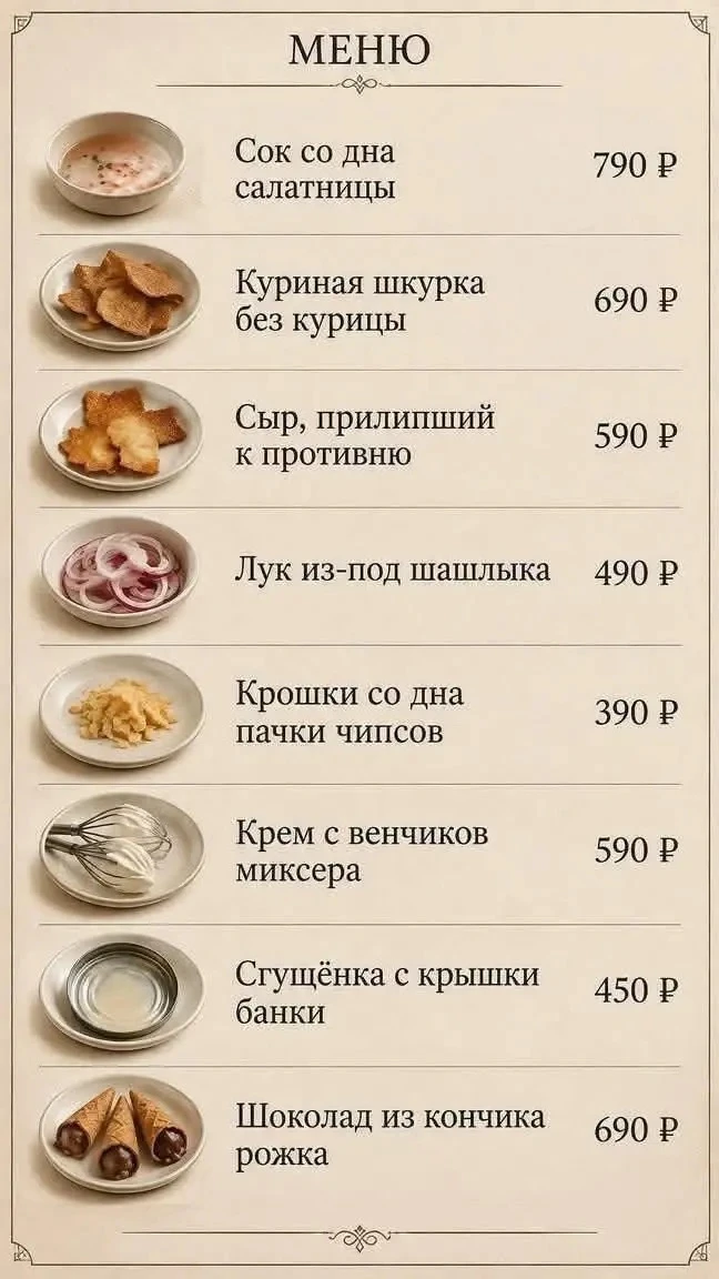 Звезда Мишлена за категорию «Остатки сладки».