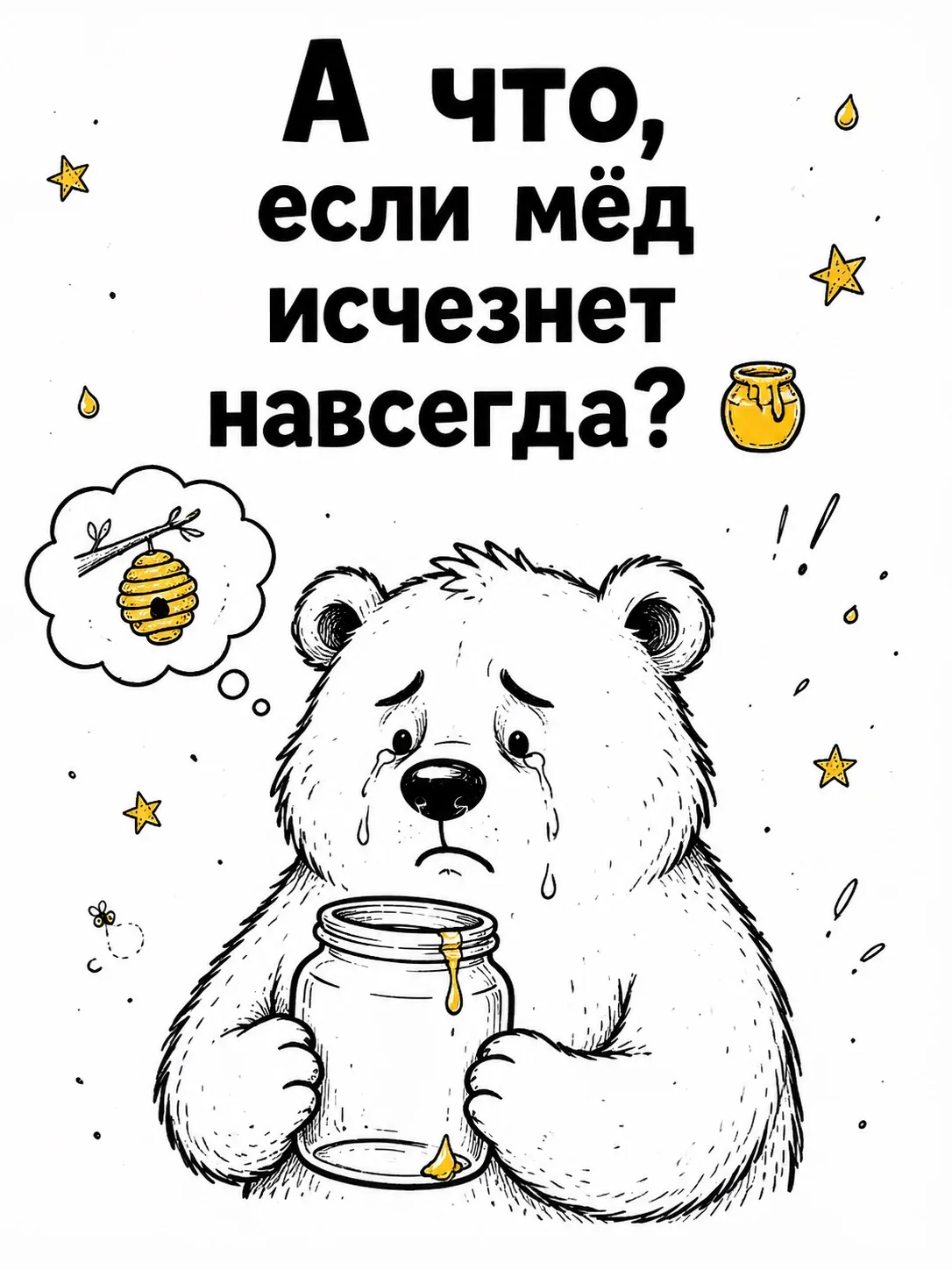 Представьте: вы просыпаетесь, а мёда больше нет 😳