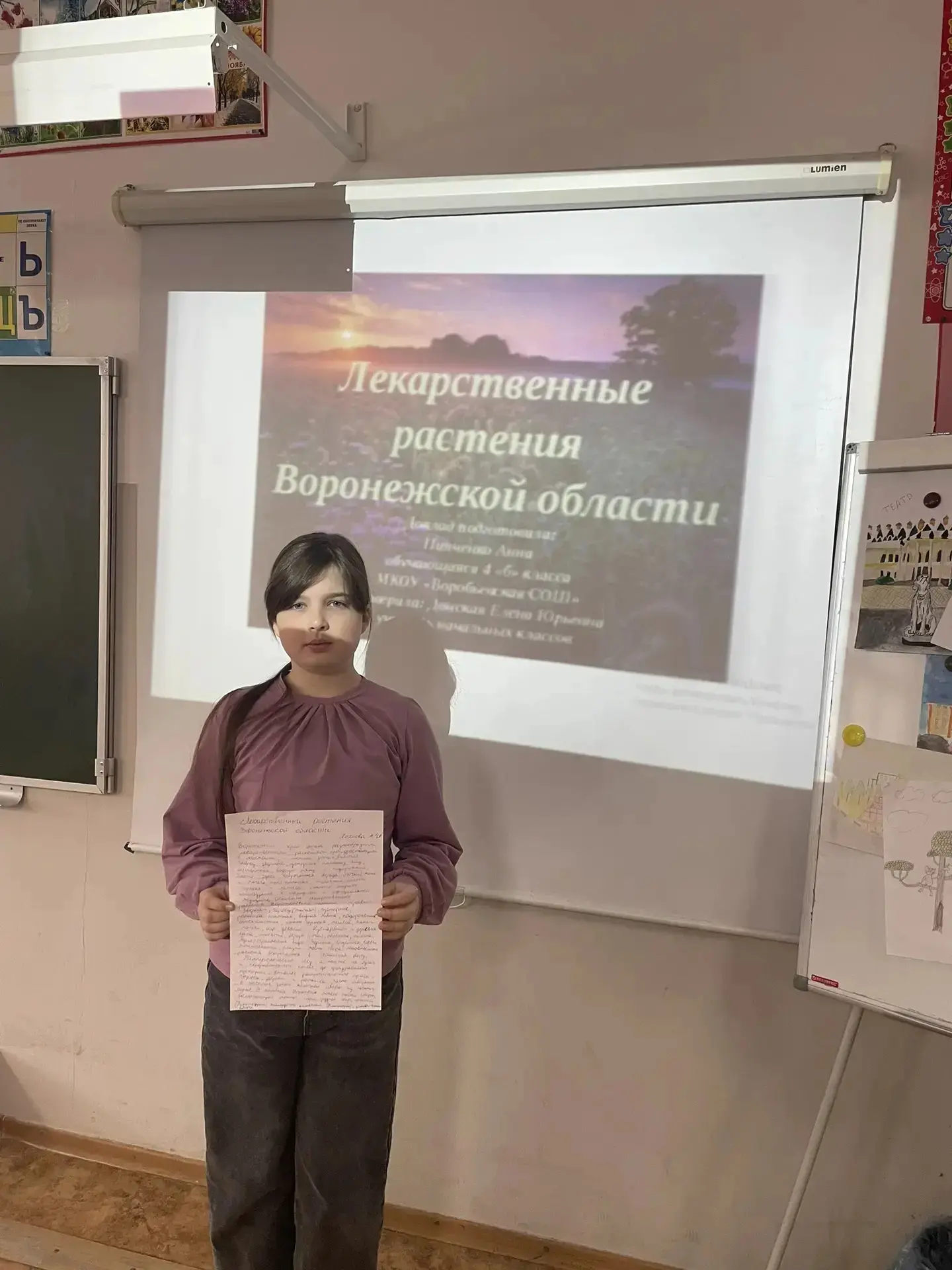 В нашей школе прошла Неделя начальных классов, посвящённая теме : " Воронеж-мой город р...