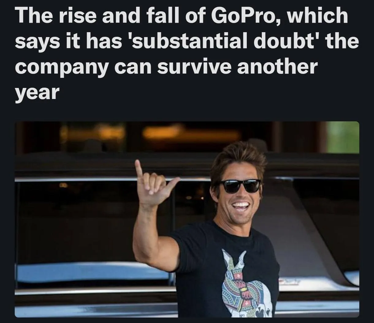 Что случилось с GoPro?

Ее оценивали в $15 млрд на пике, они владели почти половиной всего рынка экш