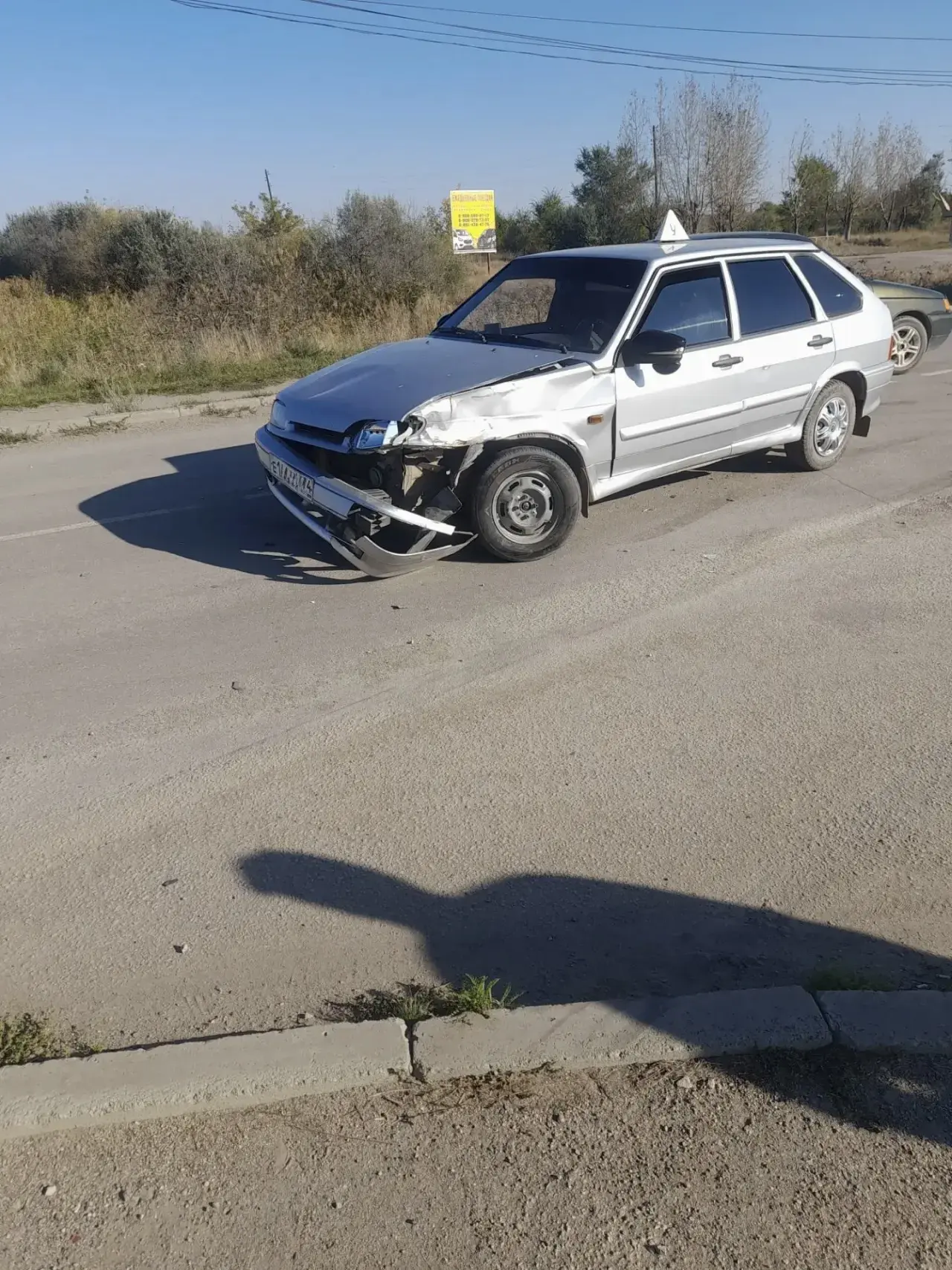 ⚠️Вчера в Бредах автомобиль слетел в кювет в районе моста через Синташту.
