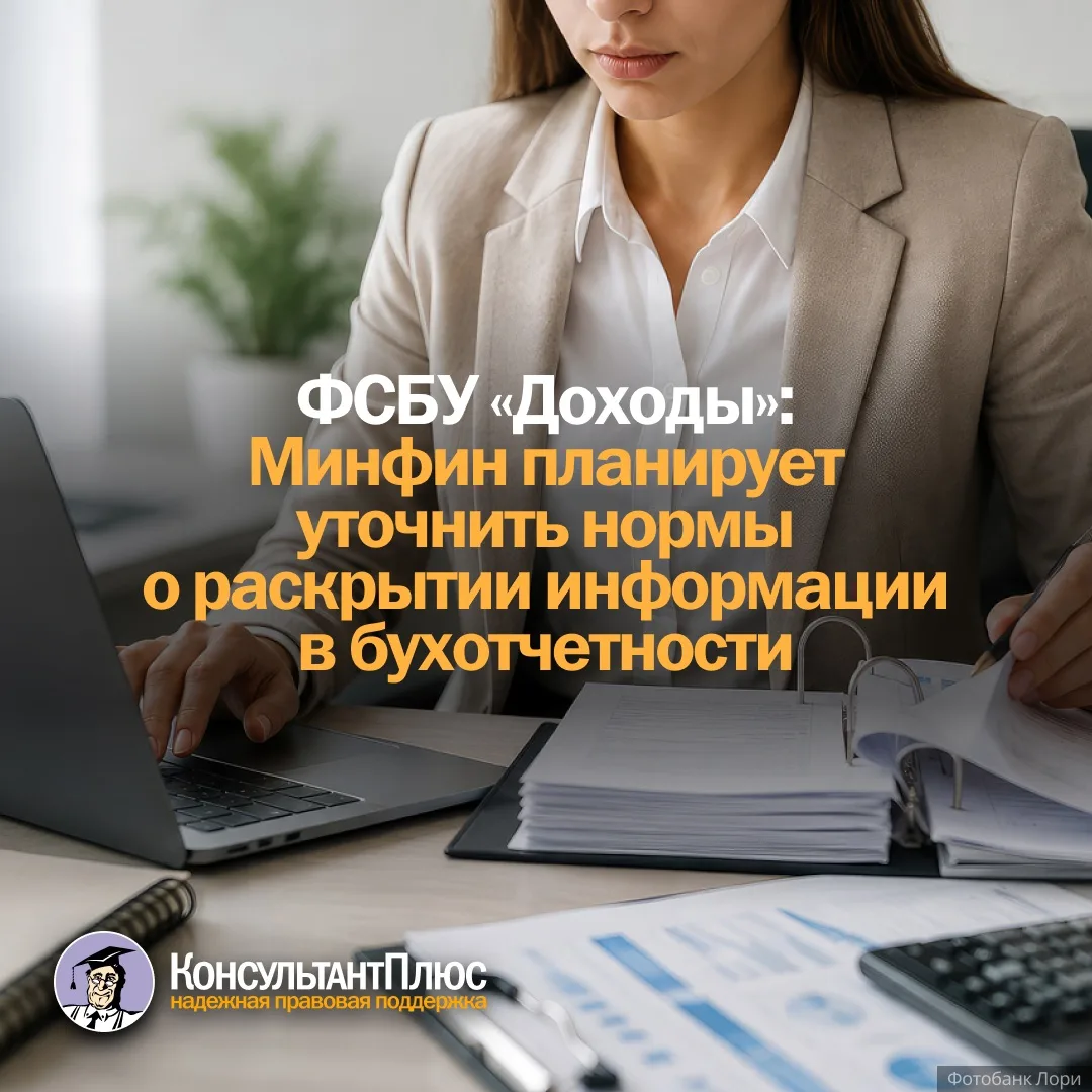 ФСБУ "Доходы": Минфин планирует уточнить нормы о раскрытии информации в бухотчетности