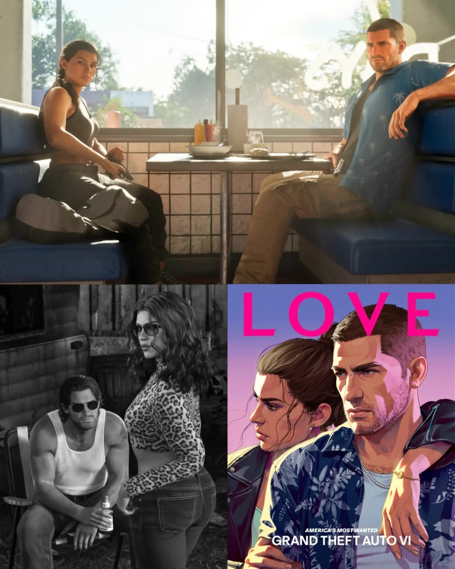 😍 Несколько новых скриншотов GTA VI из журнала LOVE.