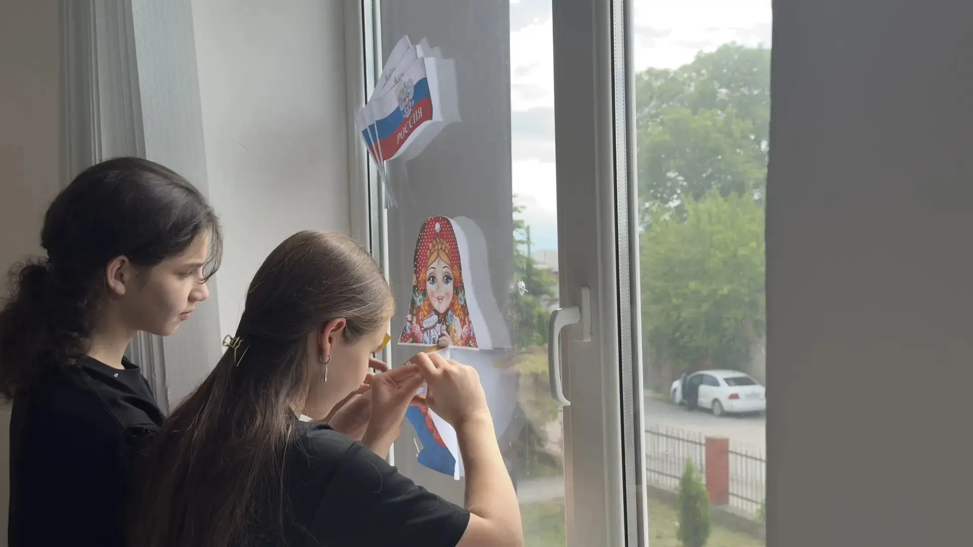 В нашей школе состоялся мастеркласс «Окна России» в рамках Всероссийской акции
«Родиной горжусь»! Уч