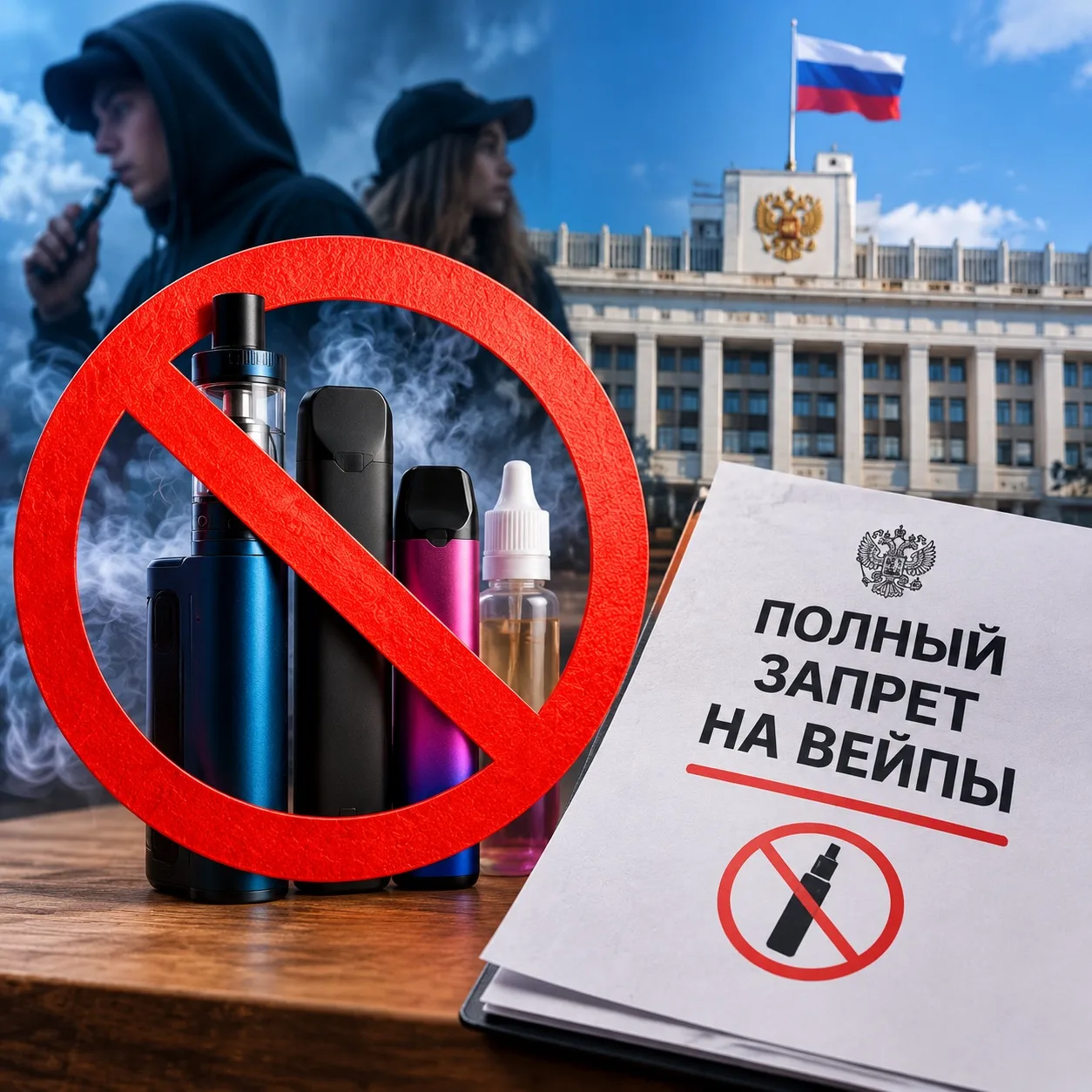 🚭 В России предложили полностью запретить вейпы