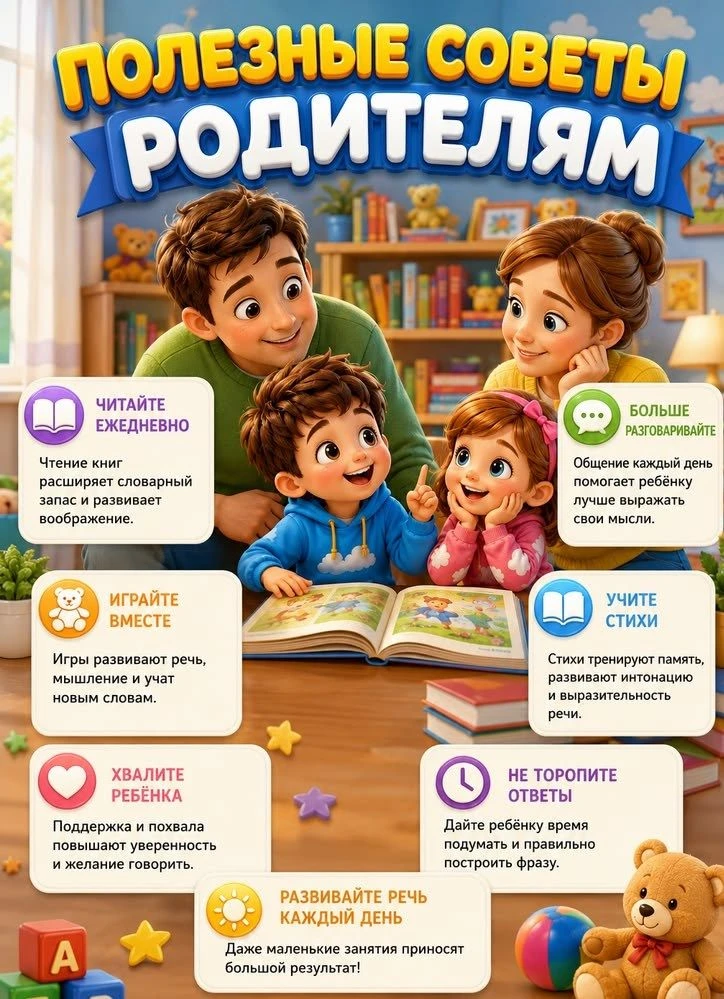 💬Рубрика "Полезные советы родителям".
